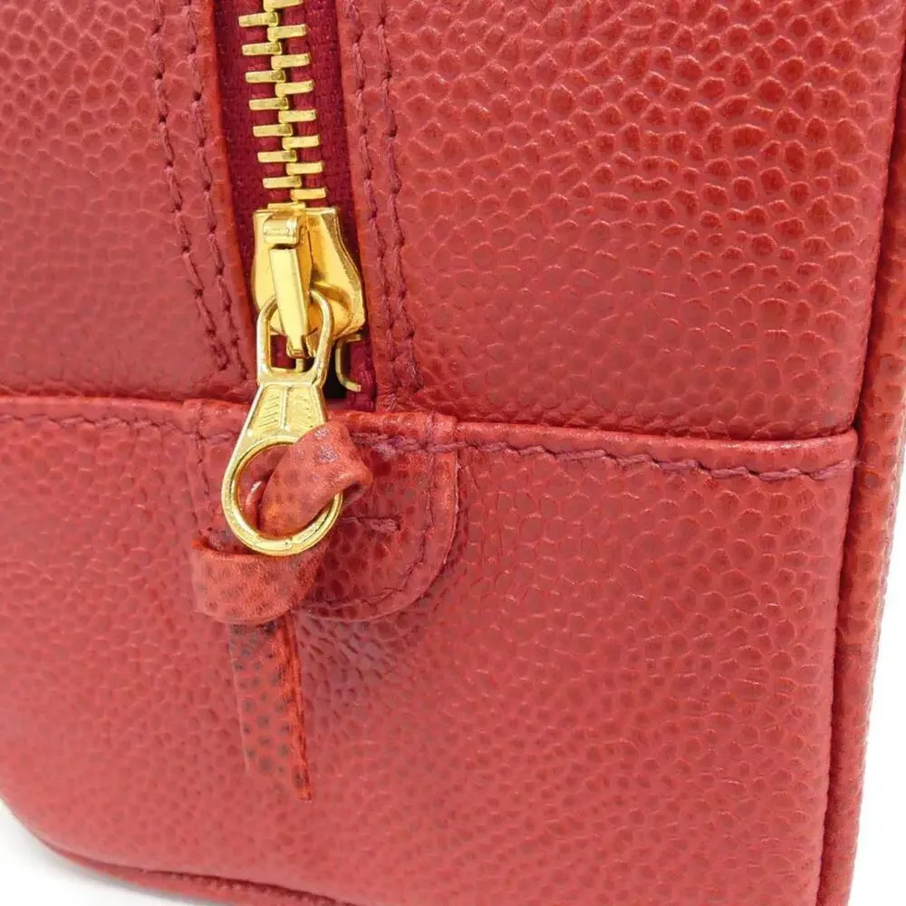 CHANEL red pouch